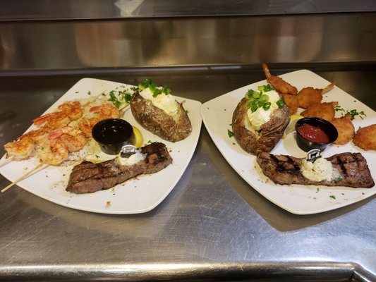 Photo of Sizzler - San Diego, CA, US. Steak and Skewers + Steak and Half Dozen