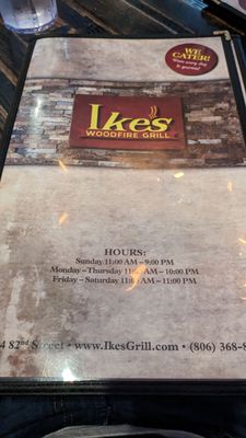 Menu photo 4 Ike’s Woodfire Grill Lubbock, TX