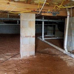 Bull City Crawlspace - Sealed Crawlspace in Progress, Durham, NC.