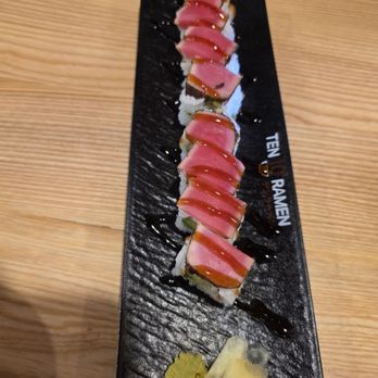 Ten Ramen - Tuna not bad, little chewy. Poor cut techniques, rice aldente. - Ramen Near Me - Hagerstown, Maryland