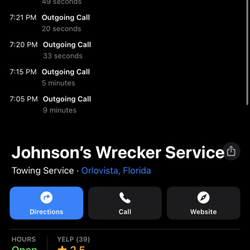 Johnson's Wrecker Service