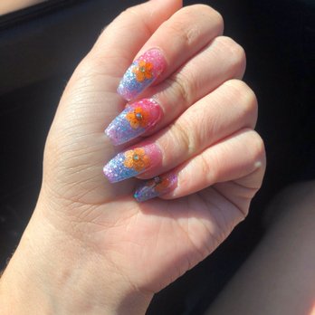 Marble Nails and Spa - Summer solstice nails by Luan! - Nail Salons Near Me - Ventura, California
