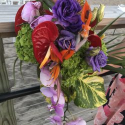 Cumming Florist - Tropical Wedding Bouquet