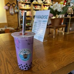 Bubble in Paradise - Large taro milk tea with boba