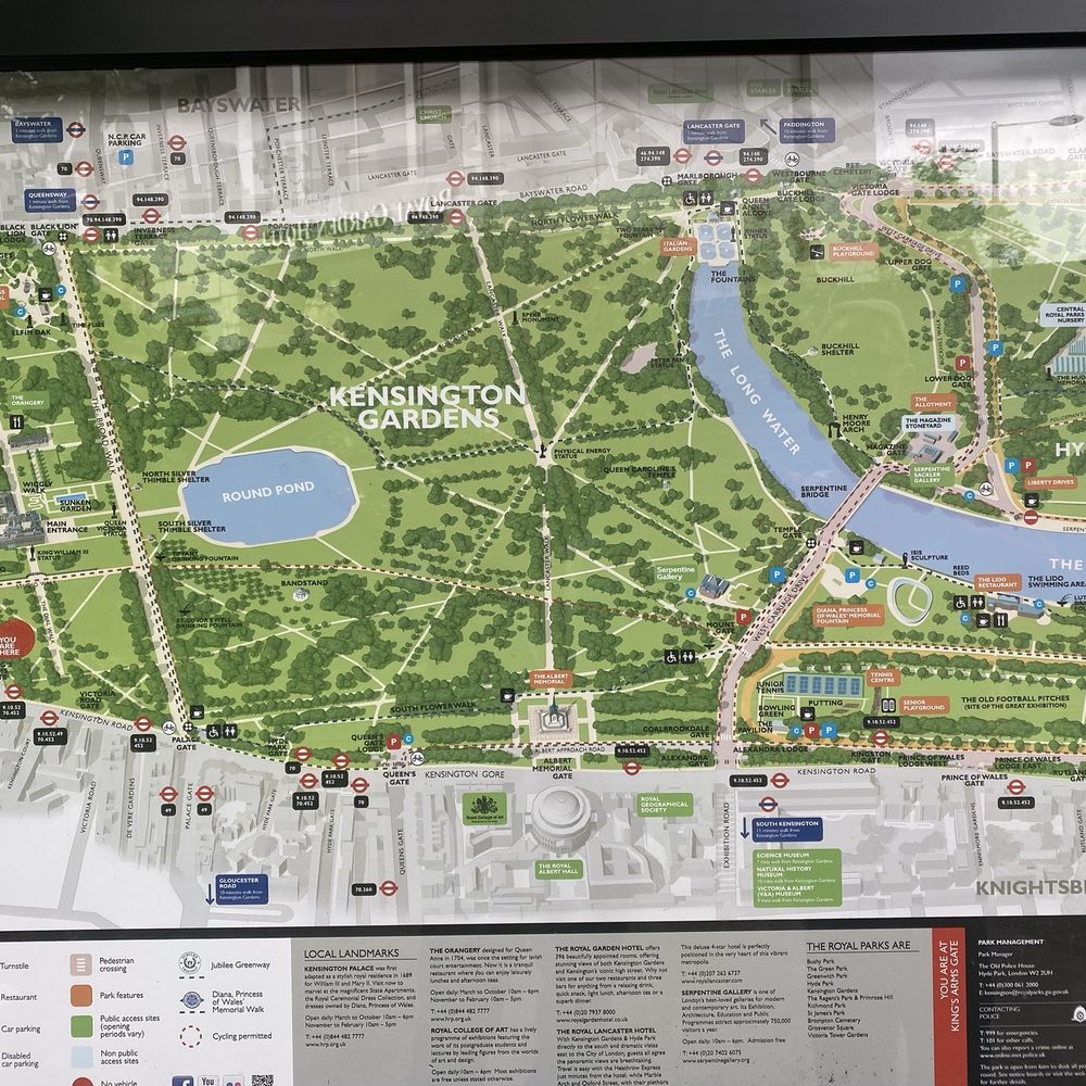 Kensington Gardens - Map - Parks Near Me - London, XGL