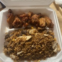 Wings Hut - Combination Fried Rice Chicken wings
