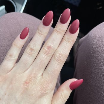 Anh Dao Nails Salon - Almond shape, matte finish - Nail Salons Near Me - Lynnwood, Washington Anh Dao Nails Salon - Almond shape, matte finish - Nail Salons Near Me - Lynnwood, Washington