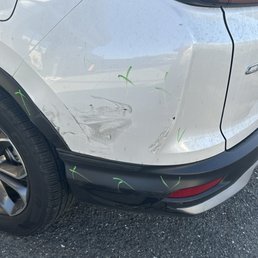 My damaged quarter panel on 5.5.2025