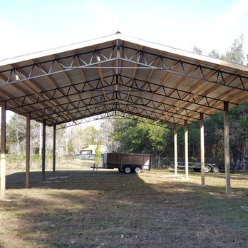 Paramount Pole Barns - a view of a carportion - General Contractors Near Me