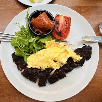 The Wilson - Espresso strip steak and eggs - New American Near Me - New York, New York The Wilson - Espresso strip steak and eggs - New American Near Me - New York, New York