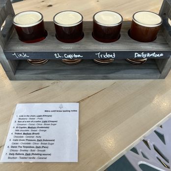 Trident Coffee - Nitro cold brew flight - Coffee & Tea Near Me - San Diego, California Trident Coffee - Nitro cold brew flight - Coffee & Tea Near Me - San Diego, California