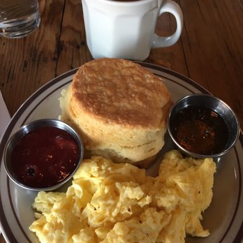 Denver Biscuit Co. - Broadway - Biscuit, Scrambled Eggs, Local Colorado Honey, Strawberry Jam - Breakfast & Brunch Near Me - Denver, Colorado Denver Biscuit Co. - Broadway - Biscuit, Scrambled Eggs, Local Colorado Honey, Strawberry Jam - Breakfast & Brunch Near Me - Denver, Colorado