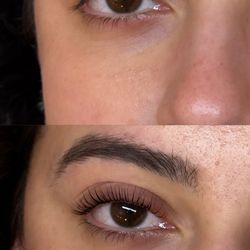Lash L'Amour - Before and after Korean lash lift