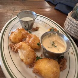 What was left of the delicious cheese curds which