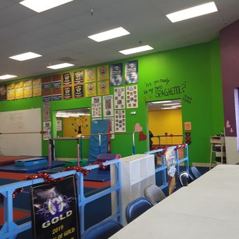 Pacific Flips Grover Beach - They set 2 tables and chairs for you for a birthday party here! - Gymnastics Near Me - Grover Beach, California