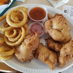 Sandbar Grill - Fish Bites beer battered with onion rings