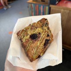 Montana Coffee Traders - Matcha blackberry scone