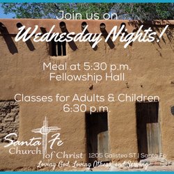 Church of Christ - Wednesday night schedule