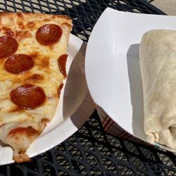 The Now Pizzeria - The pizza was great so I finished it and only had two bites of the taco.