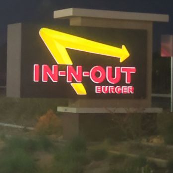 In-N-Out Burger - Iconic sign in socal. Everyone love an in&out . - Burgers Near Me - Riverside, California