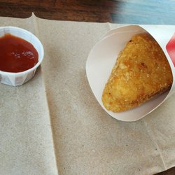 Arby's - Order of potato cakes and a cup of Arby's sauce