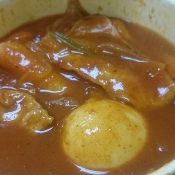 Oh Mama Kitchen - Boiled egg inside the ddukboki,  yummy - Korean Near Me - La Mirada, California