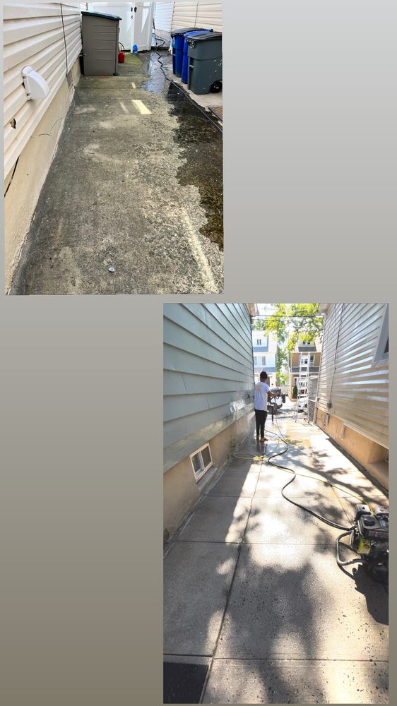 Slide of Andy power wash