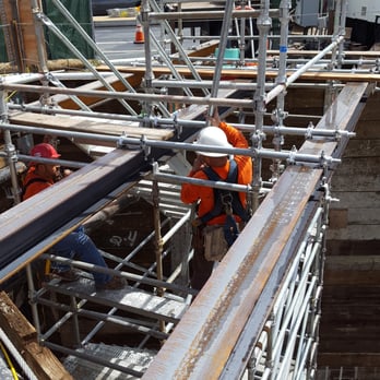 Scaffold Works - TSW erects a suspended temporary access stair unit - Building Supplies Near Me - San Jose, California Scaffold Works - TSW erects a suspended temporary access stair unit - Building Supplies Near Me - San Jose, California