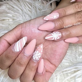 Escape Nails & Day Spa - Almond Nail - Christmas Holiday Design by Kaitlin(Escape Nail&Day Spa) - Nail Salons Near Me - Gainesville, Virginia Escape Nails & Day Spa - Almond Nail - Christmas Holiday Design by Kaitlin(Escape Nail&Day Spa) - Nail Salons Near Me - Gainesville, Virginia