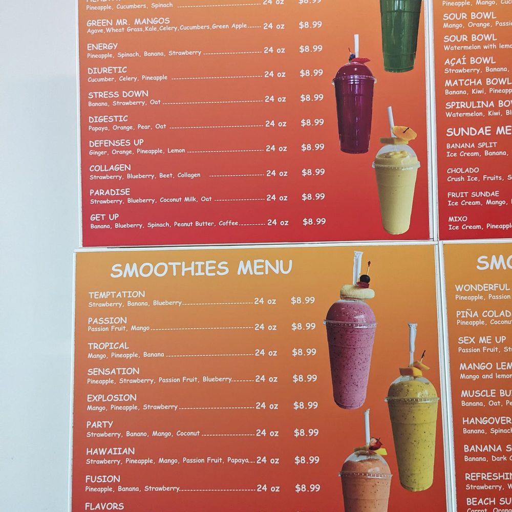 Mr. Mango's - Menu - Juice Bars & Smoothies Near Me - Norwalk, Connecticut Mr. Mango's - Menu - Juice Bars & Smoothies Near Me - Norwalk, Connecticut
