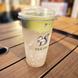 Ten One Tea House - Coconut Matcha Foam w/ Popping Pearls - SOOOOO GOOD!!