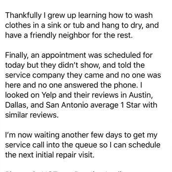 Premier Appliance Services - Scam - Premier Appliance, my review from Facebook on May 28th, 2020. - Appliances & Repair Near Me - Forney, Texas