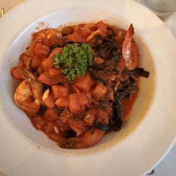 Enoteca Adriano - Special squid ink pasta and shrimp - Italian Near Me - San Diego, California