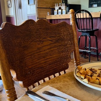 Old Schoolhouse Cafe - Handcarved chairs. Charming old school place. - Coffee & Tea Near Me - Dell, Montana Old Schoolhouse Cafe - Handcarved chairs. Charming old school place. - Coffee & Tea Near Me - Dell, Montana