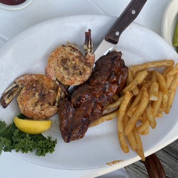 Jetty's Waterfront Restaurant - Steak tips with shrimp - Seafood Near Me - Jupiter, Florida Jetty's Waterfront Restaurant - Steak tips with shrimp - Seafood Near Me - Jupiter, Florida