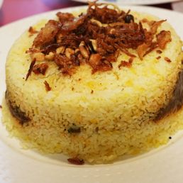 THALASSERY BIRYANI known as the 'MALABAR BIRYANI' that is made with a local premium quality short grain rice called the KAIMA RICE-loved it! THALASSERY BIRYANI known as the 'MALABAR BIRYANI' that is made with a local premium quality short grain rice called the KAIMA RICE-loved it!