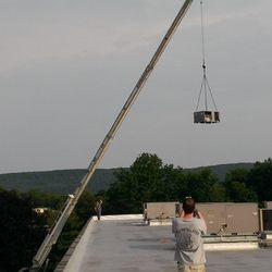 A & J Installation - Rooftop Replacement with Crane