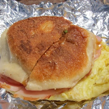 The Model Bakery - Breakfast Sandwich with their yummy English Muffin - Bakeries Near Me - Napa, California