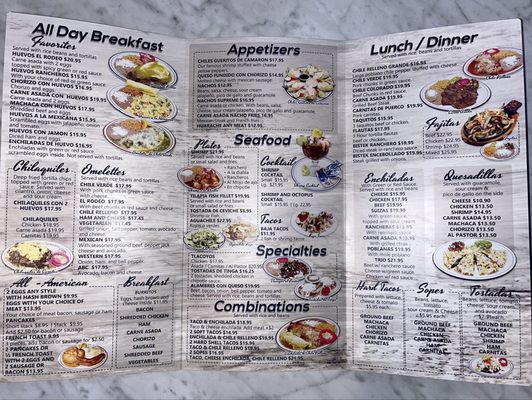 Menu photo 1 El Rodeo Cafe Palm Desert, CA Menu photo 1 El Rodeo Cafe Palm Desert, CA