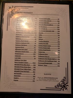 Menu photo 6 Kelly’s Irish Pub Austin, TX