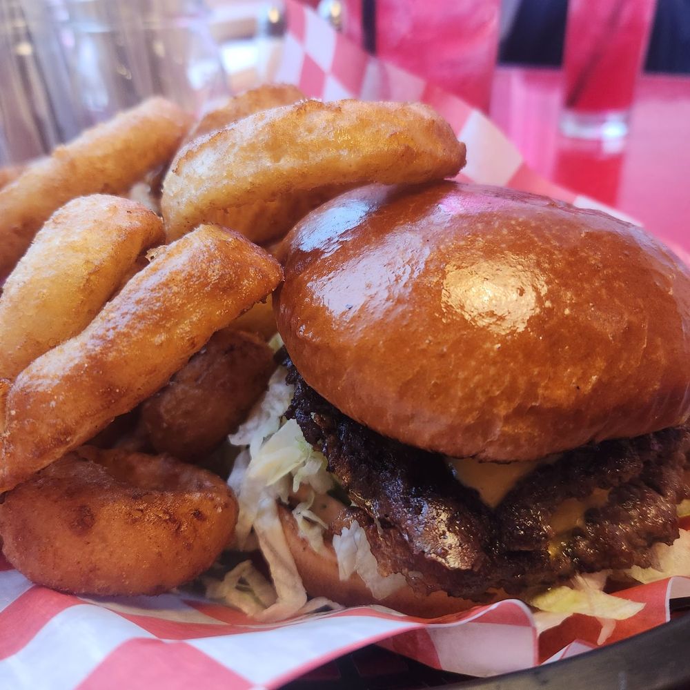 Doinks Burger Joint - The OG with a side of onion rings - Burgers Near Me - Cleveland, Ohio