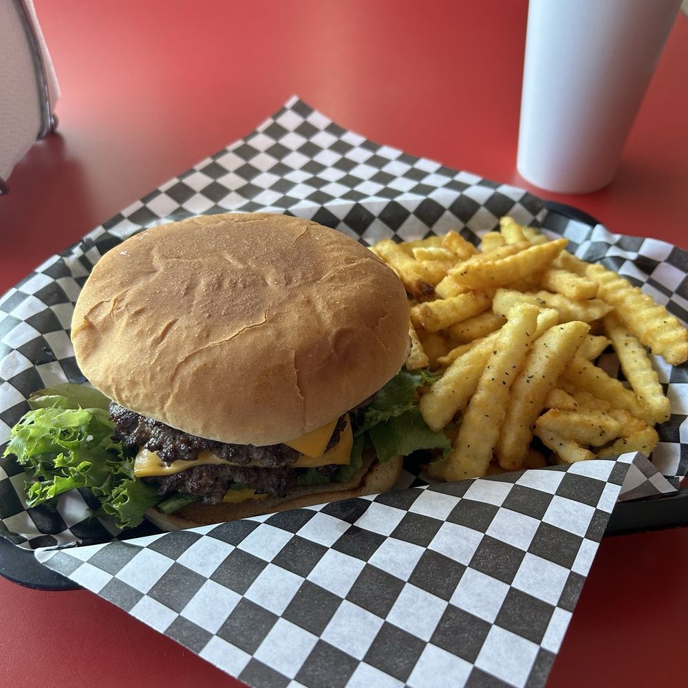 Double cheeseburger combo.