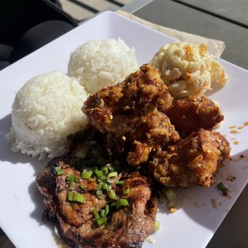 9th Island Grill - Spicy Garlic Chicken Plate BBQ Beef Plate - Hawaiian Near Me - Henderson, Nevada 9th Island Grill - Spicy Garlic Chicken Plate BBQ Beef Plate - Hawaiian Near Me - Henderson, Nevada