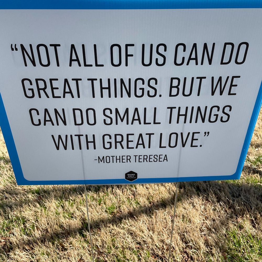 Irving Bible Church - One of the beautiful signs IBC placed near the employee entrance - Churches Near Me - Irving, Texas Irving Bible Church - One of the beautiful signs IBC placed near the employee entrance - Churches Near Me - Irving, Texas