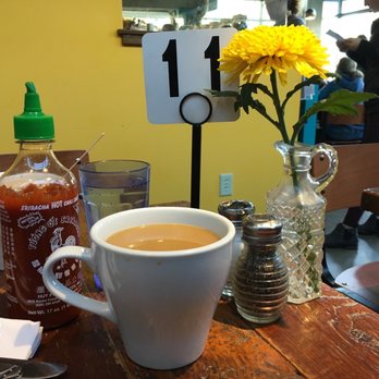 Beerline Cafe - Get a cup of coffee and wait in anticipation for the yummy-ness to come. - Vegetarian Near Me - Milwaukee, Wisconsin