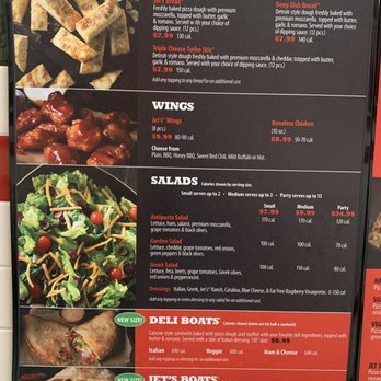 Jet's Pizza - a menu for a restaurant - Pizza Near Me - Schaumburg, Illinois