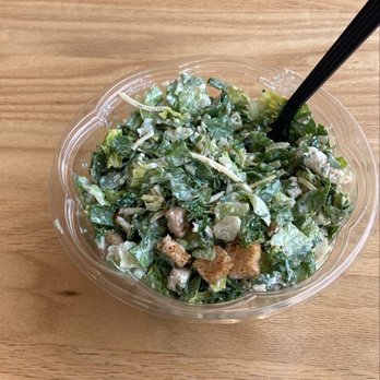 Chopt Creative Salad Co. - Kale Caesar salad!  There were plenty of toppings, they were just hiding a little bit! :) - Salad Near Me - Birmingham, Alabama