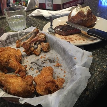 Kick Back Jacks - Lemon Pepper wings and Sirloin w/baked potato - Sports Bars Near Me - Winston-Salem, North Carolina Kick Back Jacks - Lemon Pepper wings and Sirloin w/baked potato - Sports Bars Near Me - Winston-Salem, North Carolina