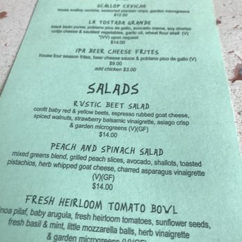 Triple Taproom & Kitchen - One side of food menu - Breweries Near Me - Milwaukee, Wisconsin