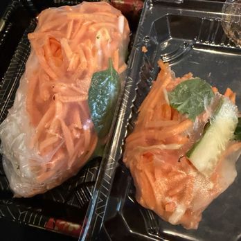 The Bowl - Summer rolls not good. 90% carrots, random mint leaf a few mung beans, a cucumber wedge and no flavor. - Salad Near Me - Colonie, New York The Bowl - Summer rolls not good. 90% carrots, random mint leaf a few mung beans, a cucumber wedge and no flavor. - Salad Near Me - Colonie, New York